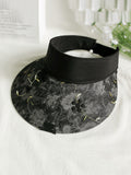 peopleterritory Women Artsy Floral Spliced Sunproof Hat QW1038