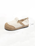 peopleterritory Women Ethnic Summer Linen Cotton Flat Shoes PA1027