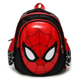 Backpacks New Children's Bag Cartoon Cartoon Spider Backpack Kindergarten Double Shoulder Children Eggshell Bag T240708