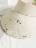 peopleterritory Women Artsy Floral Spliced Sunproof Hat QW1038