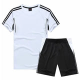 Kids Adult Soccer Jersey Set Child Men Two Pieces Football Tracksuit Sports Kit Football Training Suit Team Soccer Uniform