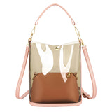 peopleterritory One Piece Dropshipping Women's Bag 2020 New Summer Laser Transparent Bucket Bag Bagspu Women's Bag Shoulder Bag Crossbody