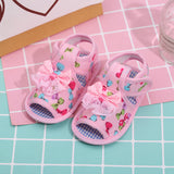 peopleterritory  Breathable Korean Style Cute Bowknot Non-Slip Summer Men's and Women's Sandals Baby Sandals Children's Sandals