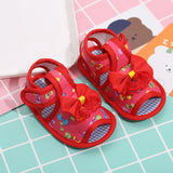 peopleterritory  Breathable Korean Style Cute Bowknot Non-Slip Summer Men's and Women's Sandals Baby Sandals Children's Sandals