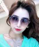 peopleterritory 2024 New Fashion Large Gradient Sunglasses XS1090