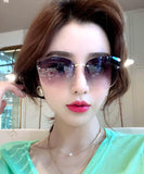 peopleterritory 2024 New Fashion Large Gradient Sunglasses XS1090