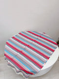 peopleterritory Women Summer Cotton Stripe Shawl Scarf XX1006