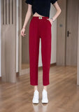 ice Silk Harlan Pants Women's Summer Thin  New High Waist Women's Casual Radish Pants Draping Cool Pants Women's