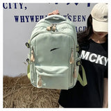 Fashion Children Sport backpacks boys girls letter printed double shoulder bags kids canvas casual bag A9861