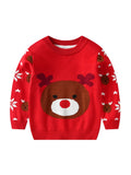 Christmas Bear Boy Knitted Sweater