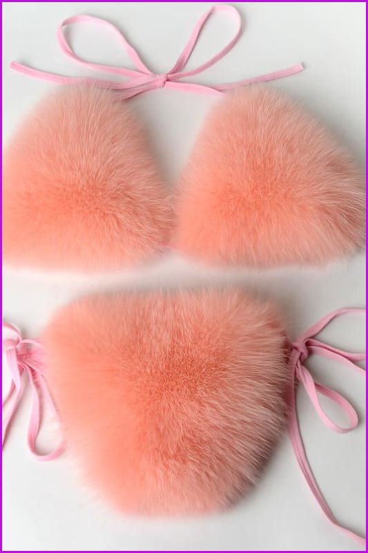 peopleterritory {5-7 days wait for make} New Color Fur Bikini F957