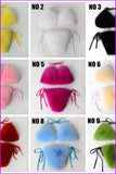 peopleterritory {5-7 days wait for make} New Color Fur Bikini F957