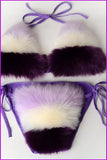 peopleterritory {5-7 days wait for make} New Color Fur Bikinis F957