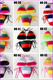 peopleterritory {5-7 days wait for make} New Color Fur Bikinis F957