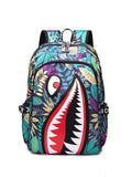 Shark Backpack Boys for Kids Camo Bookbag for Middle School Bags Travel Back Pack 240520