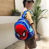 Backpacks New Children's Bag Cartoon Cartoon Spider Backpack Kindergarten Double Shoulder Children Eggshell Bag T240708