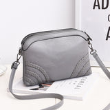 peopleterritory Women's Bag  New Fashion Women's Soft Leather Bag Crossbody Small Bag Korean Style Girl Shoulder Messenger Bag