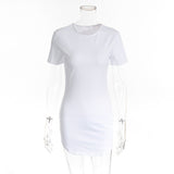 European and American Hot New  Spring/Summer Hot Selling Sexy Purified Cotton Sheath Dress Women's New in Stock 0390