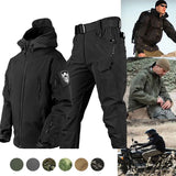 Military Outdoor Jackets Tactical Waterproof Windbreaker Army Combat Jacket Men Shark Skin Soft Shell Hooded Clothes