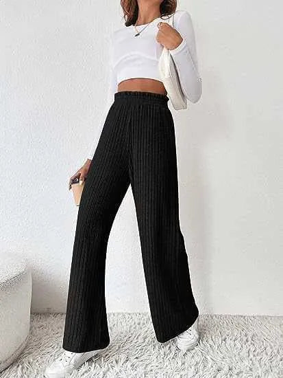 Women's Pants Capris  Autumn And Winter TEMU Casual Loose Knitted Trousers For Women T240104