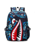 Shark Backpack Boys for Kids Camo Bookbag for Middle School Bags Travel Back Pack 240520