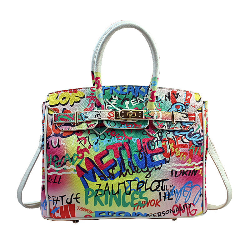 peopleterritory Graffiti Colorful Handbag