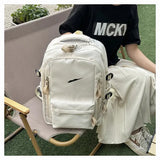 Fashion Children Sport backpacks boys girls letter printed double shoulder bags kids canvas casual bag A9861