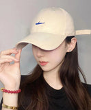 peopleterritory Chic Beige Embroideried Patchwork Baseball Cap Hat LY537