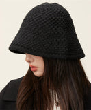 peopleterritory Classy Black Thick Warm Solid Knit Bonnie Hat LY534