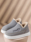 peopleterritory Fleece-lined Indoor Platform Shoes