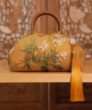 peopleterritory New Chinese Style Jade And Bamboo Design Women Handbag ZX1024