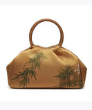 peopleterritory New Chinese Style Jade And Bamboo Design Women Handbag ZX1024