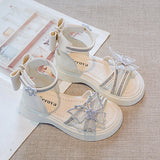 peopleterritory  Girls' Sandals  Summer New Children's Princess Shoes Baby Non-Slip Crystal Shoes for Girls Summer Beach Sandals