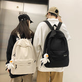 Backpack Backpack Men's Simplicity Large Capacity Travel Backpack Female Casual Japanese Junior High School Student High School and College Student Schoolbag Male