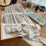 peopleterritory Several Taobao Stores Sell Lazy Pants for Women  Spring and Summer Japanese Loose Casual Texture Mopping Wide-Leg Pants