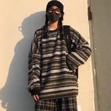 Territory fall outfit men American Retro Loose Sweater Long Sleeve Men's and Women's High Street Ins Japanese Style Non-Gender Wear Wool Sweater