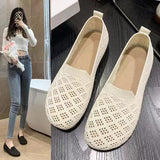 peopleterritory Old Beijing Cloth Shoes Women's Shoes Gommino Women's  New Versatile Soft Bottom Soft Surface Fashion Casual Mesh Shoes