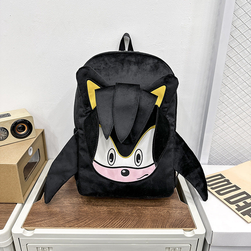 Hedgehog Backpack Bags Unisex Special-Interest Design Plush Bag College Student Good-looking Cute and Ugly Schoolbag Fashion