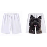 Cute Golden Retriever Shorts Casual Pants Funny Dog Head Shorts Pajama Pants Sports Shorts Men