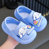 peopleterritory  Sanrio  New Summer Girls Sandals Non-Slip Shit Feeling Children Outer Wear Children Beach Hole Shoes