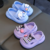 peopleterritory  Sanrio  New Summer Girls Sandals Non-Slip Shit Feeling Children Outer Wear Children Beach Hole Shoes