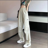 peopleterritory Ice Silk Quick-Drying Overalls Women's Thin High Waist Drawstring Ankle-Tied Climbing Pants NEWn Harem Sports Pants