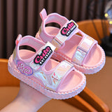 peopleterritory  Girls Sandals  New Summer Beach Shoes Summer Toddler Children Teens Fashion Girls Princess Shoes Children's Sandals