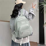 Backpack Schoolbag Female High School Student Large Capacity Travel Backpack Portable All-Match Junior High School College Students Korean Ins Backpack