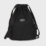 Drawstring Bag Backpack  New Drawstring Fitness Sports Backpack Convenient Travel Cord-Pull Bag Class Commuter Bag