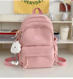 Backpack Schoolbag Girl College Students' Backpack Japanese Style All-Matching Niche Student University Style Korean Style Girl Backpack Travel Bag