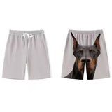 Cute Golden Retriever Shorts Casual Pants Funny Dog Head Shorts Pajama Pants Sports Shorts Men