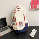 New Schoolbag Korean Style Women's Backpack Middle School Student School Bag Capacity Match Fresh Men's and Women's Backpacks Factory Wholesale