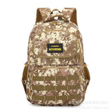 peopleterritory  Cross-Border New Arrival Grade 3 Chicken Eating Camouflage Double-Shoulder Backpack Male PUBG Mobile Primary School Student Schoolbag for Junior High School Students