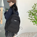 Backpack Schoolbag Female High School Student Large Capacity Travel Backpack Portable All-Match Junior High School College Students Korean Ins Backpack